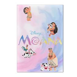 Painel Festa Retangular Moana Aquarela - 9594 - ESTAMPARIA NET 
