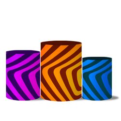 Trio de Capas de Cilindros Veste Fácil C/ Elástico Tema Abracadabra - 7563 - ESTAMPARIA NET 