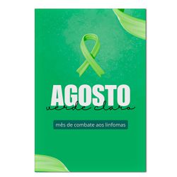 Painel Retangular Passa Varão 1,50x2,20 Tema Agosto Verde Claro - 7648 - ESTAMPARIA NET 