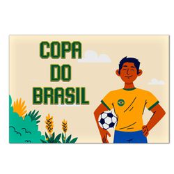 Painel Retangular Horizontal 2,20x1,50 Tema Brasil 4 - 7544 - ESTAMPARIA NET 