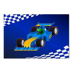 Painel Retangular Horizontal 2,20x1,50 Tema Carro De Corrida 3 - 7557 - ESTAMPARIA NET 