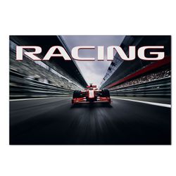 Painel Retangular Horizontal 2,20x1,50 Tema Carro de Corrida - 7532 - ESTAMPARIA NET 