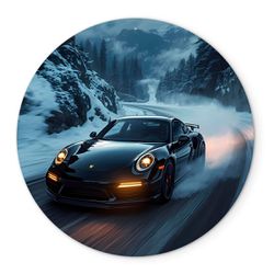 Painel Redondo Veste Fácil C/ Elástico 1,50x1,50 Tema Carro de Corrida - 7532 - ESTAMPARIA NET 