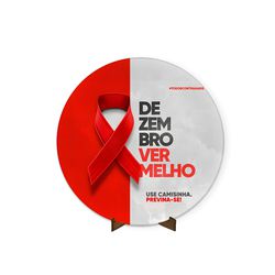 Painel Redondo 50x50 Veste Fácil C/ Elástico Tema Dezembro Vermelho - 7628 - ESTAMPARIA NET 