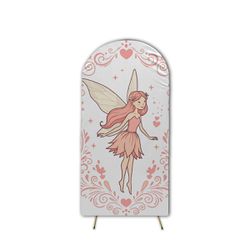  Capa de Painel Romano Veste Fácil C/ Elástico Tema Fadas Encantadas - 7549 - ESTAMPARIA NET 