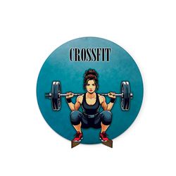 Painel Redondo 50x50 Veste Fácil C/ Elástico Tema Fitness 3 - 7555 - ESTAMPARIA NET 