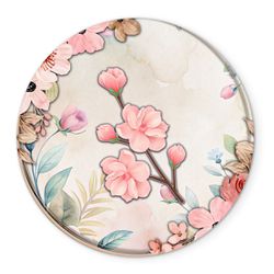 Painel Redondo Veste Fácil C/ Elástico 1,50x1,50 Tema Floral 17 - 7547 - ESTAMPARIA NET 