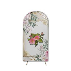  Capa de Painel Romano Veste Fácil C/ Elástico Tema Floral 17 - 7547 - ESTAMPARIA NET 