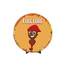 Painel Redondo 50x50 Veste Fácil C/ Elástico Tema Folclore 2 - 7552 - ESTAMPARIA NET 