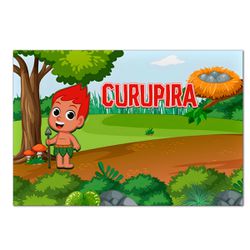 Painel Retangular Horizontal 2,20x1,50 Tema Folclore 2 - 7552 - ESTAMPARIA NET 