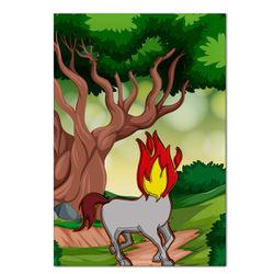 Painel Retangular Passa Varão 1,50x2,20 Tema Folclore 2 - 7552 - ESTAMPARIA NET 