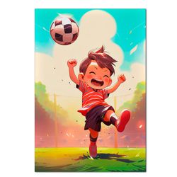 Painel Retangular Passa Varão 1,50x2,20 Tema Futebol 5 - 7567 - ESTAMPARIA NET 