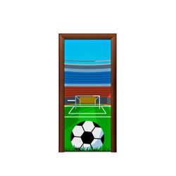Capa De Porta Veste Fácil Decorativa Tema Futebol 5 - 7567 - ESTAMPARIA NET 