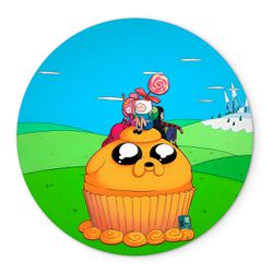 Painel Redondo Veste Fácil C/ Elástico 1,50x1,50 Tema Hora de Aventura 2 - 7554 - ESTAMPARIA NET 