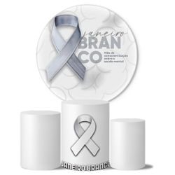 Trio de Capas Cilindros + Painel Veste Fácil Tema Janeiro Branco 2 - 7630 - ESTAMPARIA NET 