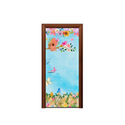 Capa De Porta Veste Fácil Decorativa Tema Jardim Encantado 9 - 7542 - ESTAMPARIA NET 
