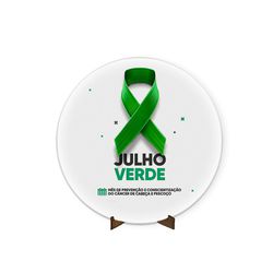 Painel Redondo 50x50 Veste Fácil C/ Elástico Tema Julho Verde - 7635 - ESTAMPARIA NET 