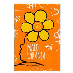 Painel Retangular Passa Varão 1,50x2,20 Tema Maio Laranja - 7634 - ESTAMPARIA NET 