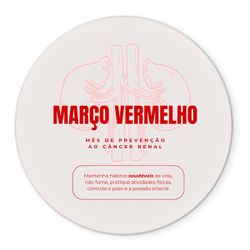 Painel Redondo Veste Fácil C/ Elástico 1,50x1,50 Tema Março Vermelho - 7647 - ESTAMPARIA NET 