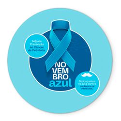 Painel Redondo Veste Fácil C/ Elástico 1,50x1,50 Tema Novembro Azul 2 - 7639 - ESTAMPARIA NET 