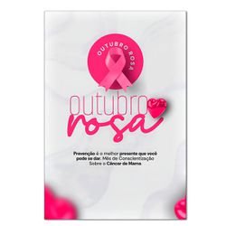 Painel Retangular Passa Varão 1,50x2,20 Tema Outubro Rosa 3 - 7638 - ESTAMPARIA NET 