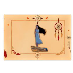 Painel Retangular Horizontal 2,20x1,50 Tema Pocahontas - 7539 - ESTAMPARIA NET 