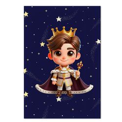 Painel Retangular Príncipe Cute - 7530 - ESTAMPARIA NET 