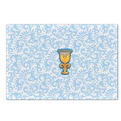 Painel Retangular Horizontal 2,20x1,50 Tema Realeza Azul 2 - 7565 - ESTAMPARIA NET 