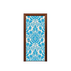 Capa De Porta Veste Fácil Decorativa Tema Realeza Azul 2 - 7565 - ESTAMPARIA NET 