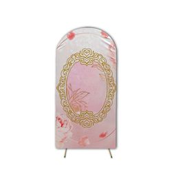  Capa de Painel Romano Veste Fácil C/ Elástico Tema Realeza Rosa 2 - 7559 - ESTAMPARIA NET 