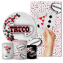 Kit Casado Veste Fácil Trio de Capas Cilindros + Painel Redondo + Painel Retangular Tema Truco - c10 - ESTAMPARIA NET 