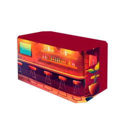 Capa de Mesa Descorativa Veste Fácil Tema Velho do Bar - 7538 - ESTAMPARIA NET 