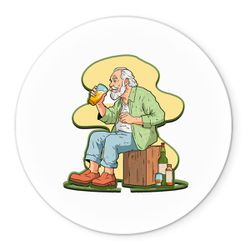 Painel Redondo Veste Fácil C/ Elástico 1,50x1,50 Tema Velho do Bar - 7538 - ESTAMPARIA NET 