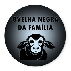 Painel Redondo Veste Fácil C/ Elástico Ovelha Negra Da Familia - 1926 - ESTAMPARIA NET 