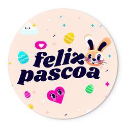 Painel Redondo Temático Páscoa 13 - 1312 - ESTAMPARIA NET 