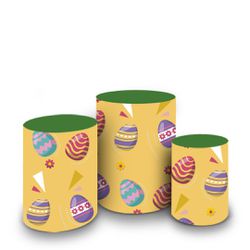 Trio Capas Cilindros Tema Páscoa 12 - 1236 - ESTAMPARIA NET 