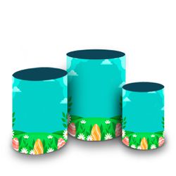 Trio Capas Cilindros Tema Páscoa 3 - 1216 - ESTAMPARIA NET 