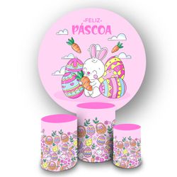 Trio Capas Cilindros + Painel Tema Páscoa 7 - 1225 - ESTAMPARIA NET 