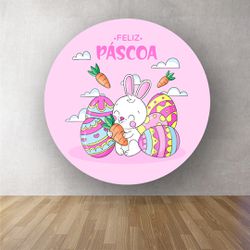 Painel Redondo Temático Páscoa 7 - 1225 - ESTAMPARIA NET 