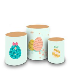 Trio Capas Cilindros Tema Páscoa 8 - 1317 - ESTAMPARIA NET 