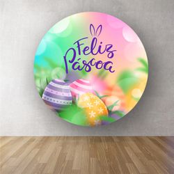 Painel Redondo Temático Páscoa 9 - 1227 - ESTAMPARIA NET 