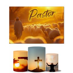Trio Capas Cilindros + Painel Retangular Horizontal Pastor - 1972 - ESTAMPARIA NET 