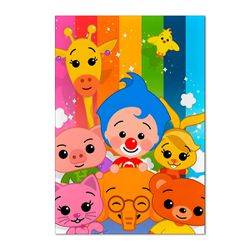 Painel Festa Retangular Plim Plim - 1155 - ESTAMPARIA NET 