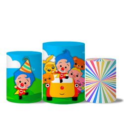 Trio Capas Cilindro Tema Plim Plim - 1155 - ESTAMPARIA NET 