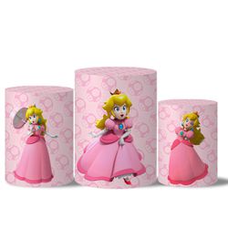 Trio Capas Cilindro Tema Princesa Peach - 9555 - ESTAMPARIA NET 