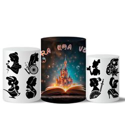 Trio Capas Cilindros Veste Fácil Princesas 2 - 9597 - ESTAMPARIA NET 
