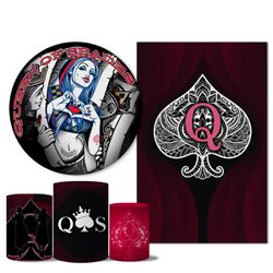 Trio Capas + Painéis Casado Veste Fácil Queen Of Spades - 1917 - ESTAMPARIA NET 