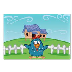 Painel Retangular Horizontal Galinha Pintadinha - 098 - ESTAMPARIA NET 