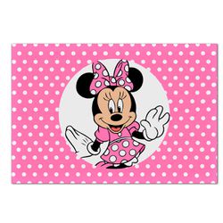 Painel Retangular Horizontal Minnie Rosa - 055 - ESTAMPARIA NET 