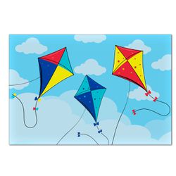 Painel Retangular Horizontal Pipas - Pipas - ESTAMPARIA NET 